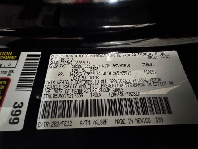 2026 Toyota Tacoma TRD Sport