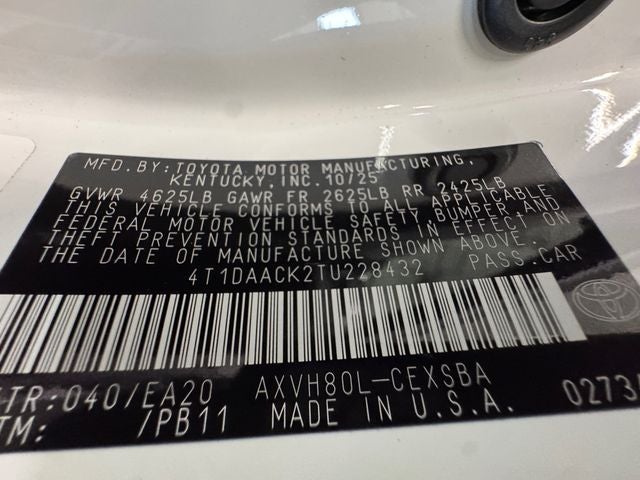 2026 Toyota Camry SE