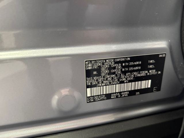 2020 Toyota RAV4 Hybrid XSE