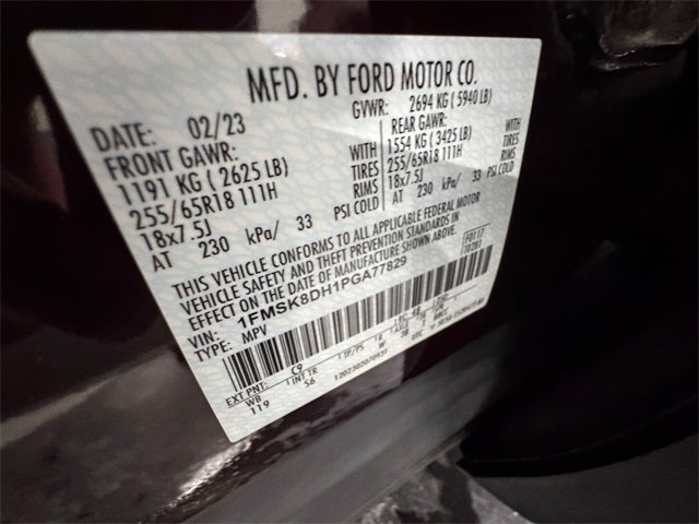 2023 Ford Explorer XLT 2.3 Liter EcoBoost 4WD