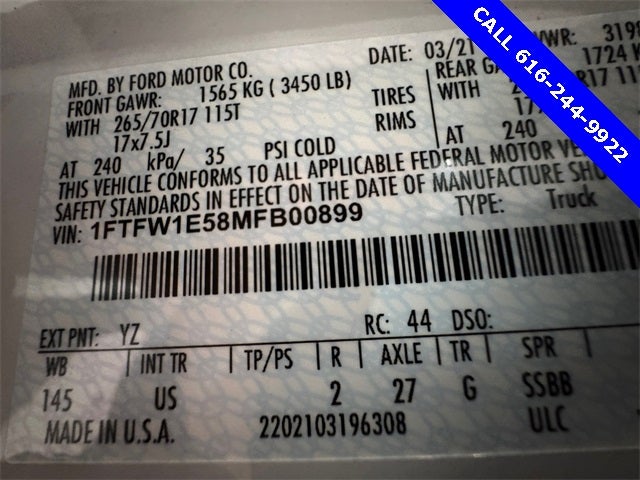 2021 Ford F-150 XLT 5.0 Liter V8 SuperCrew 4WD