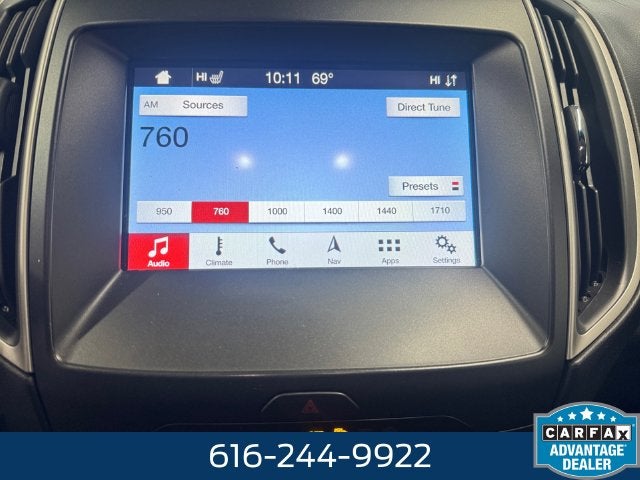 2019 Ford Edge SEL 2.0 Liter EcoBoost Turbocharged AWD Leather Seatin