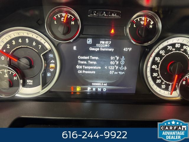 2018 RAM 1500 Big Horn 5.7 Liter V8 Hemi Crew Cab 4WD