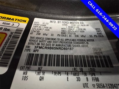 2022 Ford Bronco Sport Big Bend 1.5 Liter EcoBoost 4WD