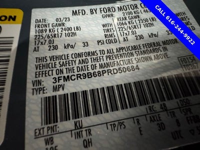 2023 Ford Bronco Sport Big Bend 1.5 Liter EcoBoost 4D Automatic 4WD