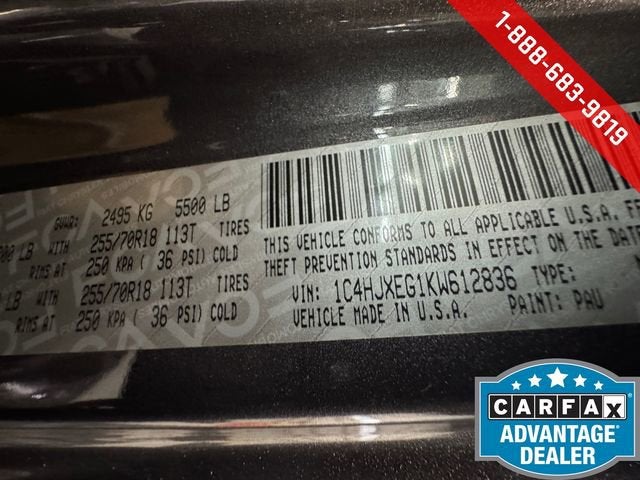 2019 Jeep Wrangler Unlimited Sahara 4x4