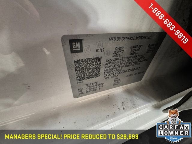 2019 Chevrolet Silverado 1500 Custom Trail Boss