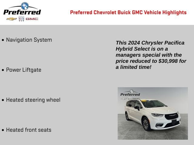 2024 Chrysler Pacifica Hybrid Select