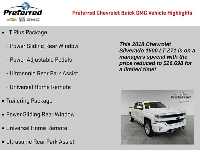 2018 Chevrolet Silverado 1500 LT