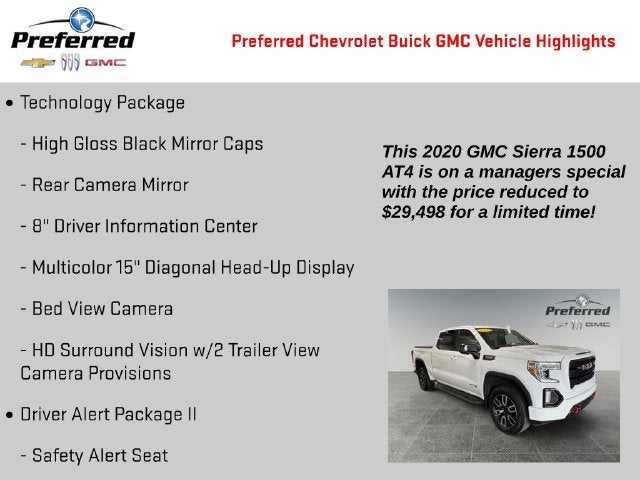 2020 GMC Sierra 1500 AT4