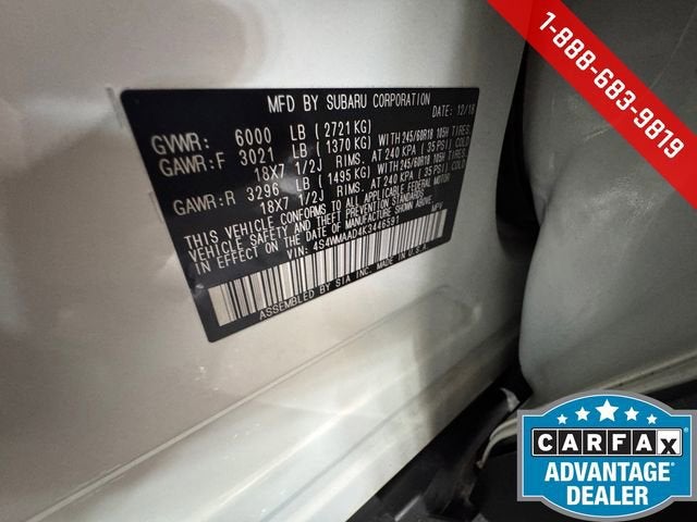 2019 Subaru Ascent Base