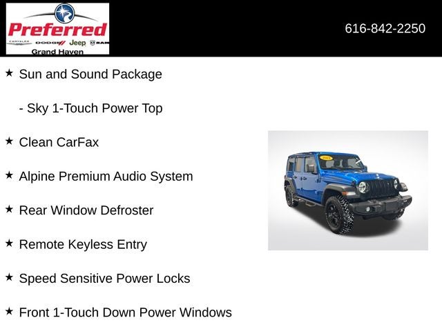 2021 Jeep Wrangler Unlimited Willys 4x4