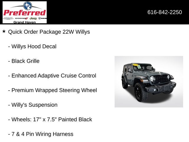 2025 Jeep Wrangler 2-Door Willys 4x4