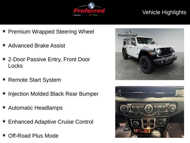 2026 Jeep Wrangler WRANGLER 4-DOOR WILLYS