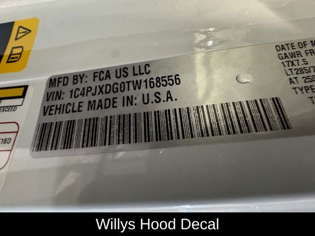 2026 Jeep Wrangler WRANGLER 4-DOOR WILLYS