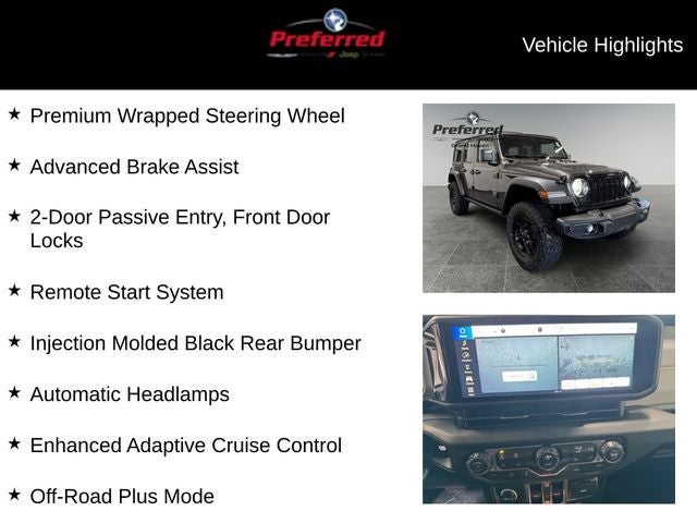 2026 Jeep Wrangler WRANGLER 4-DOOR WILLYS