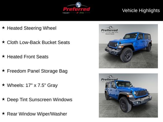 2025 Jeep Wrangler WRANGLER 4-DOOR SPORT S