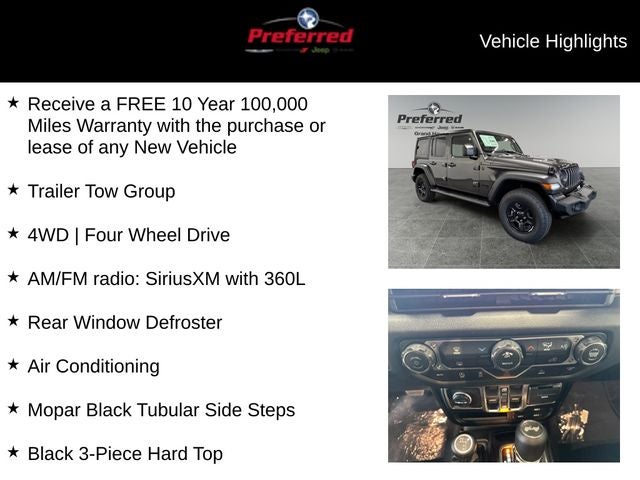 2026 Jeep Wrangler WRANGLER 4-DOOR SPORT