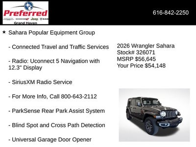 2026 Jeep Wrangler WRANGLER 4-DOOR SAHARA