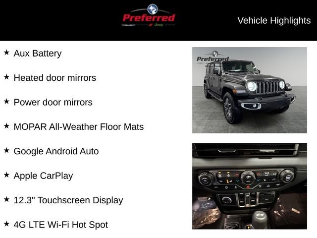 2026 Jeep Wrangler WRANGLER 4-DOOR SAHARA