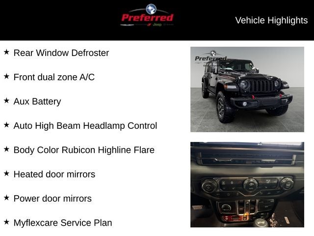 2026 Jeep Wrangler WRANGLER 4-DOOR RUBICON