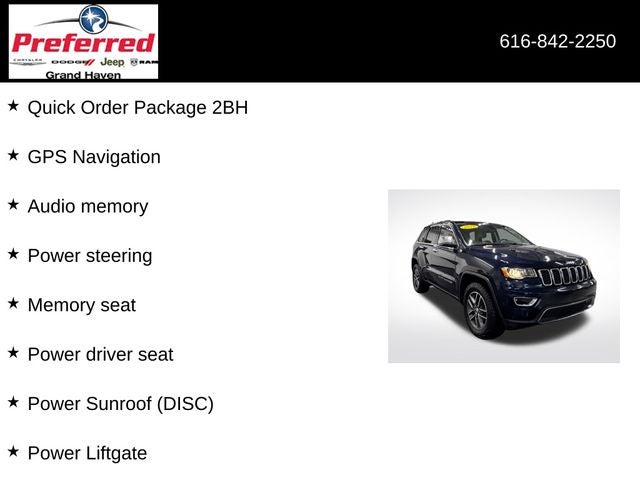 2018 Jeep Grand Cherokee Limited 4x4