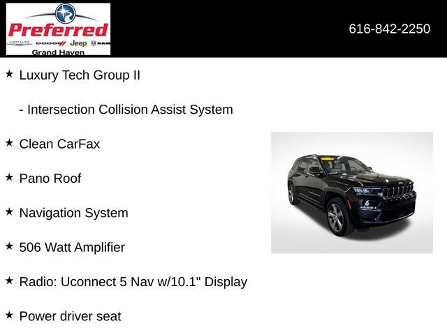 2024 Jeep Grand Cherokee Limited 3.6 Liter V6 4WD