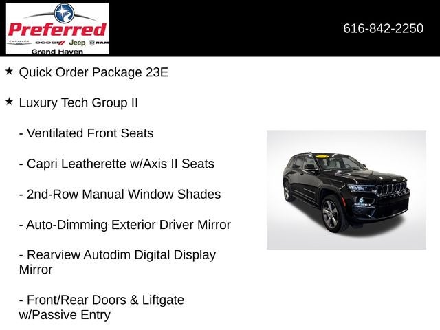 2024 Jeep Grand Cherokee Limited 3.6 Liter V6 4WD