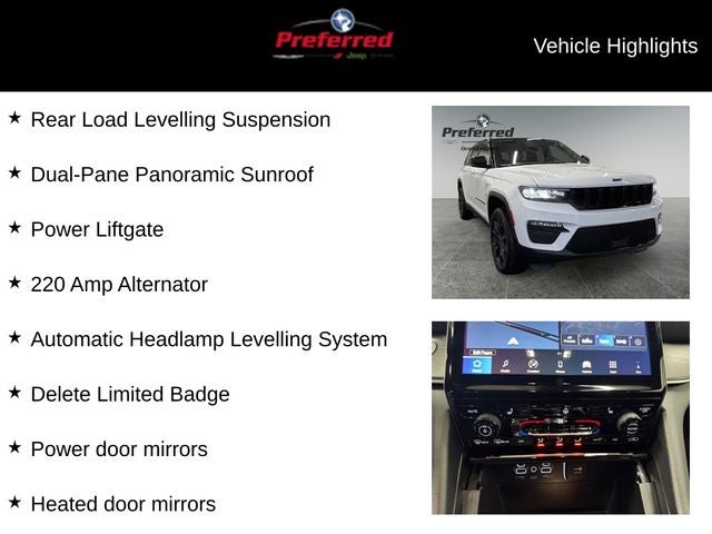 2025 Jeep Grand Cherokee GRAND CHEROKEE LIMITED 4X4