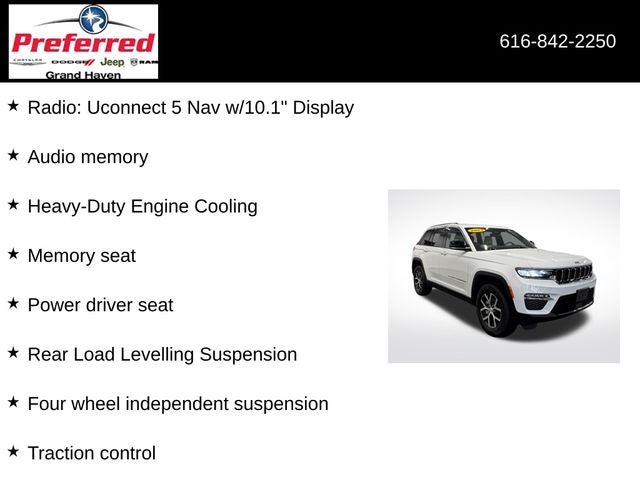 2023 Jeep Grand Cherokee Limited 3.6 Liter V6 4WD