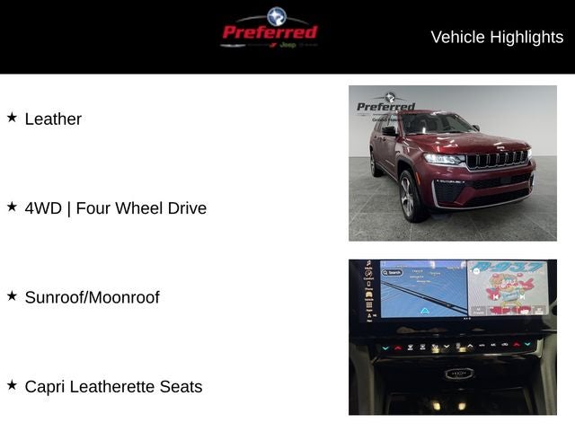 2026 Jeep Grand Cherokee L GRAND CHEROKEE L LIMITED 4X4