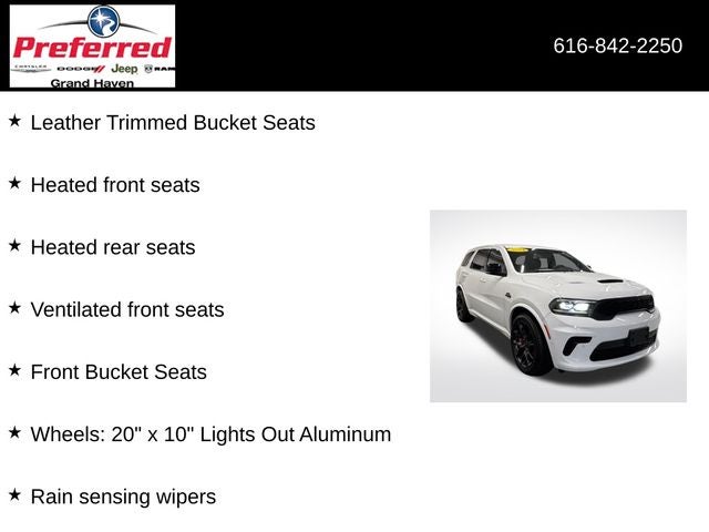 2024 Dodge Durango SRT 392 6.4 Liter V8 AWD 3rd Row Seating