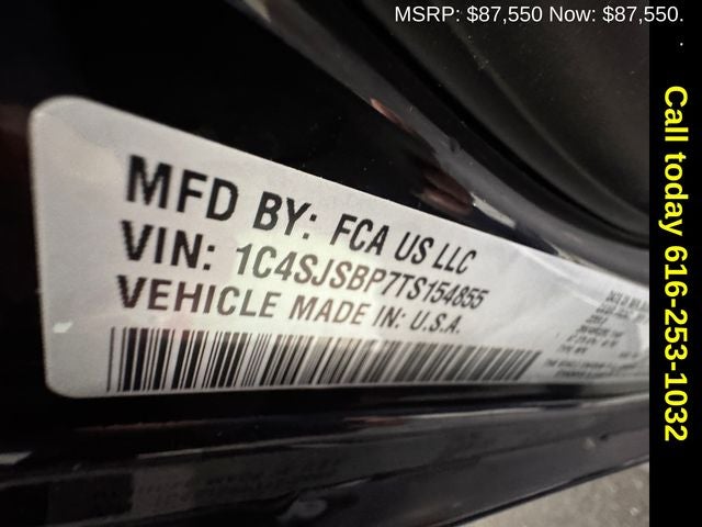 2026 Jeep Grand Wagoneer GRAND WAGONEER L LIMITED RESERVE 4X4