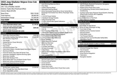 2022 Jeep Gladiator Mojave