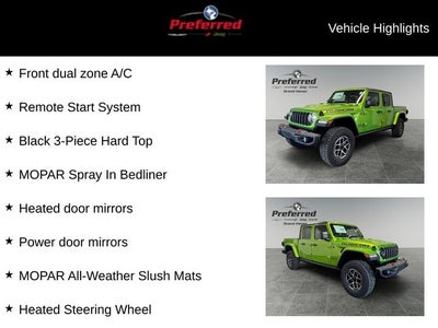 2025 Jeep Gladiator GLADIATOR RUBICON 4X4