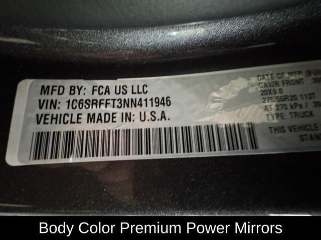 2022 RAM 1500 Big Horn Crew Cab 4x4 5'7' Box