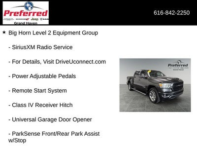 2022 RAM 1500 Big Horn Crew Cab 4x4 5'7' Box