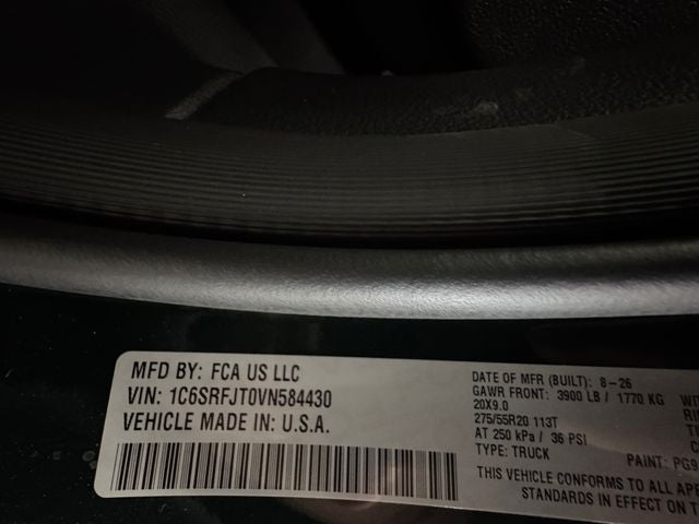 2027 RAM Ram 1500 RAM 1500 LARAMIE CREW CAB 4X4 5'7' BOX