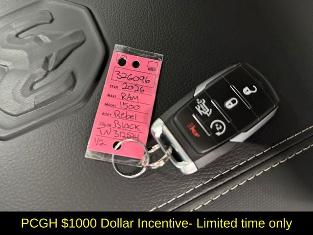 2026 RAM Ram 1500 RAM 1500 REBEL CREW CAB 4X4 5'7' BOX