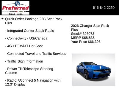 2026 Dodge Charger CHARGER SCAT PACK PLUS 2-DOOR AWD