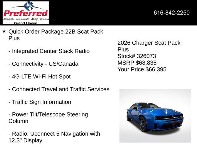 2026 Dodge Charger CHARGER SCAT PACK PLUS 2-DOOR AWD