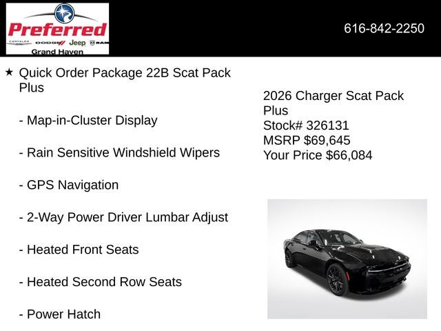 2026 Dodge Charger CHARGER SCAT PACK PLUS 4-DOOR AWD
