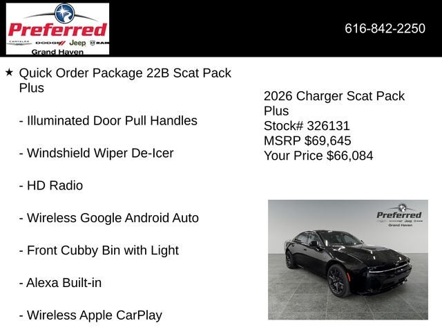 2026 Dodge Charger CHARGER SCAT PACK PLUS 4-DOOR AWD