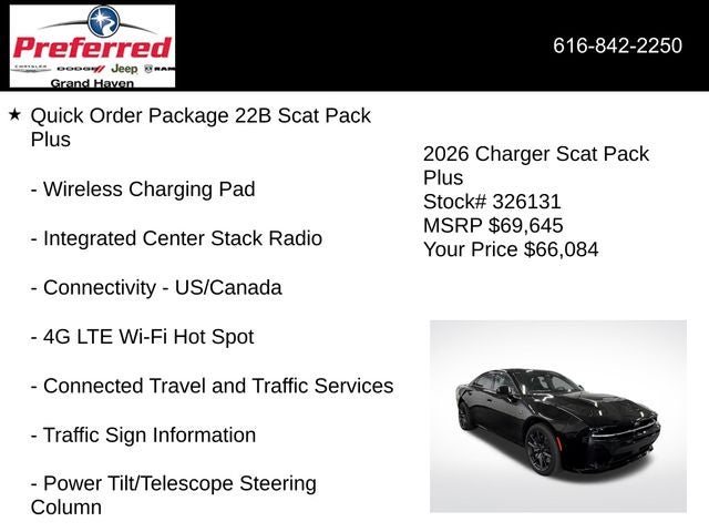 2026 Dodge Charger CHARGER SCAT PACK PLUS 4-DOOR AWD