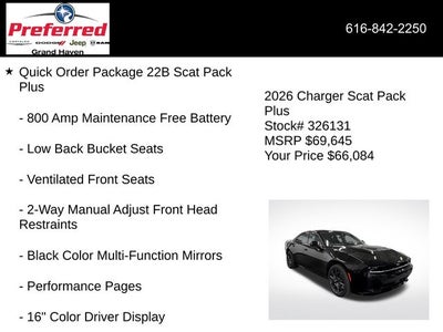 2026 Dodge Charger CHARGER SCAT PACK PLUS 4-DOOR AWD