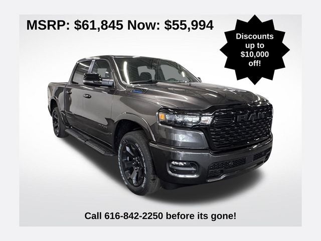 2026 RAM Ram 1500 RAM 1500 BIG HORN CREW CAB 4X4 5'7' BOX