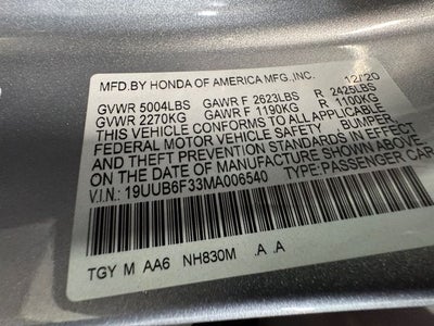 2021 Acura TLX Base SH-AWD 2.0 Liter Sedan AWD