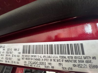 2012 Jeep Wrangler Sport 3.6 Liter V6 2D Automatic 4WD