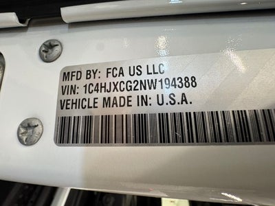 2022 Jeep Wrangler Rubicon 3.6 Liter V6 2D Automatic 4WD