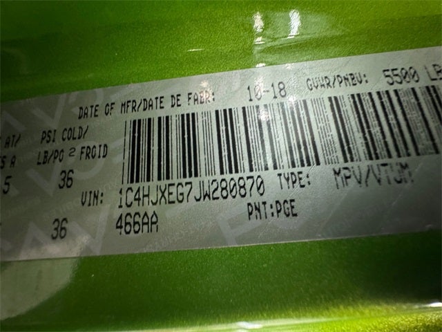 2018 Jeep Wrangler Unlimited Sahara 3.6 Liter V6 4D Automatic 4WD